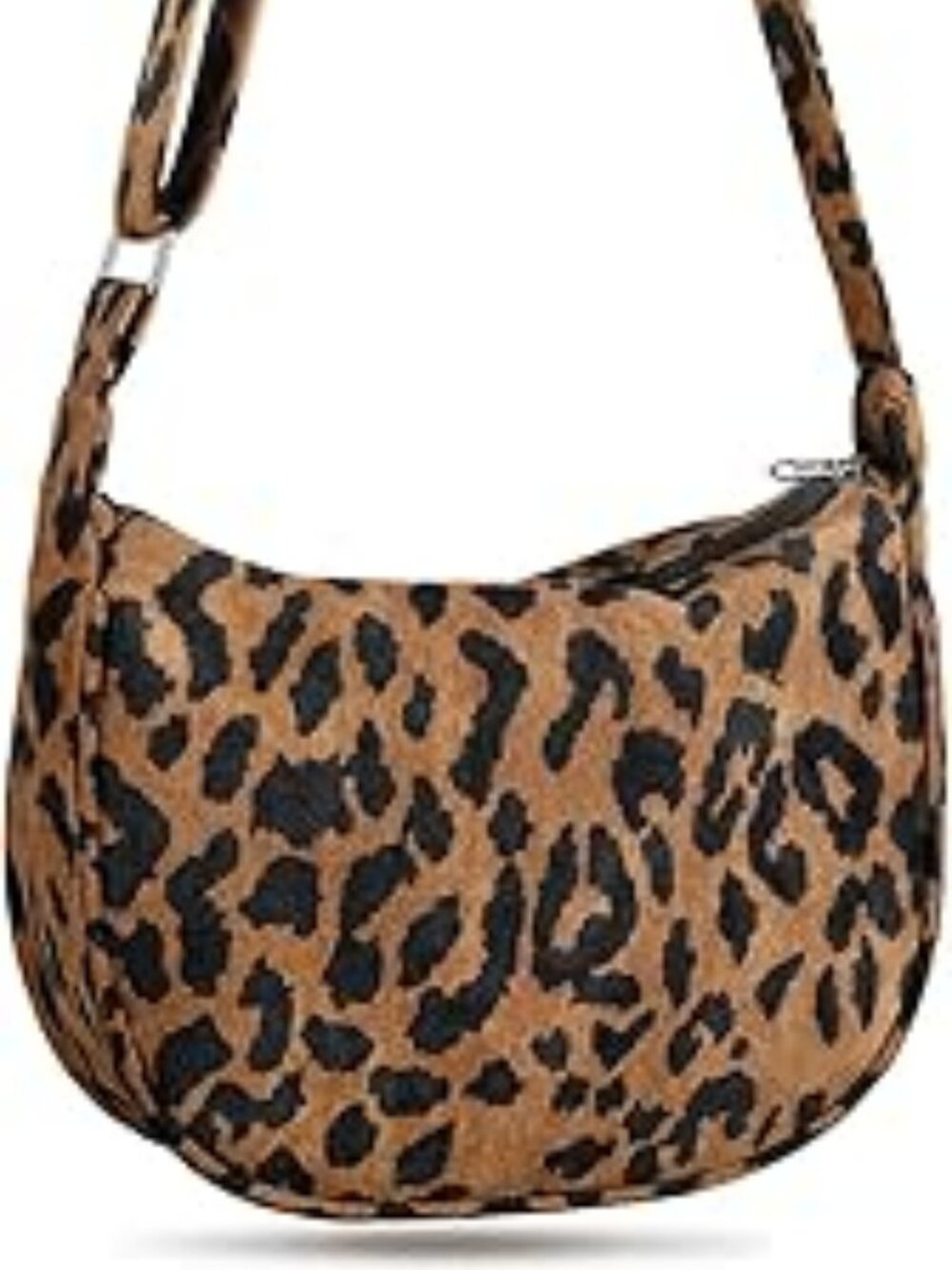 New Crescent Crossbody Bag Sling Hobos Dumpling Bag Crescent Purse Leopard Print